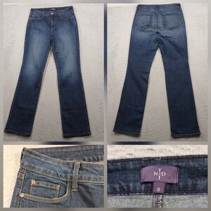 NYDJ Marilyn Straight Leg Jeans Women's Size 8 Blue Lift Tuck Technology EUC
